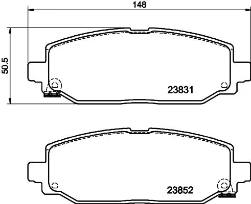 MINTEX MINTEX MDB4133 1x MINTEX MDB4133 Brake Pad Set 