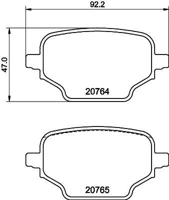 1x  MINTEX Brake Pad Set