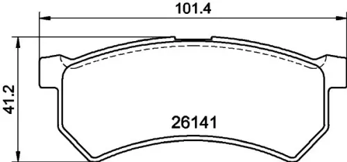 MINTEX MINTEX MDB4162 1x MINTEX MDB4162 Brake Pad Set 