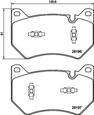 1x  MINTEX Brake Pad Set