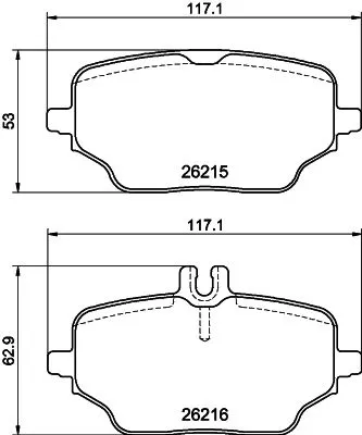 1x MINTEX MDB4219 Brake Pad Set