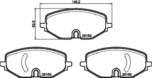 MINTEX MINTEX (MDB4282) 1x  MINTEX Brake Pad Set 