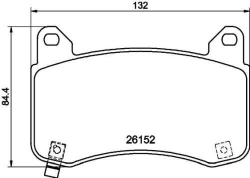1x  MINTEX Brake Pad Set