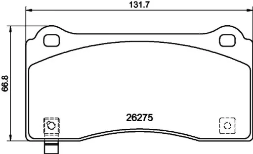 1x  MINTEX Brake Pad Set