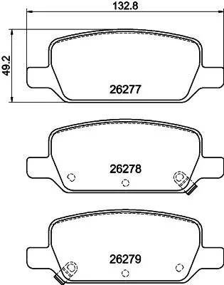 1x  MINTEX Brake Pad Set