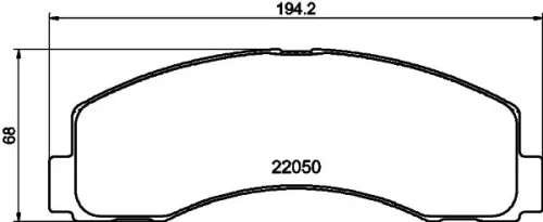 MINTEX MINTEX MDB4322 1x MINTEX MDB4322 Brake Pad Set 