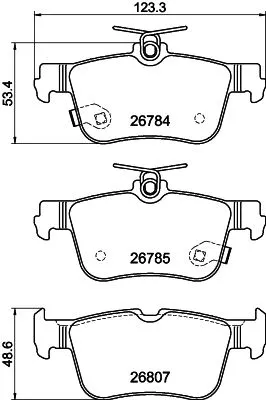 1x MINTEX MDB4336 Brake Pad Set