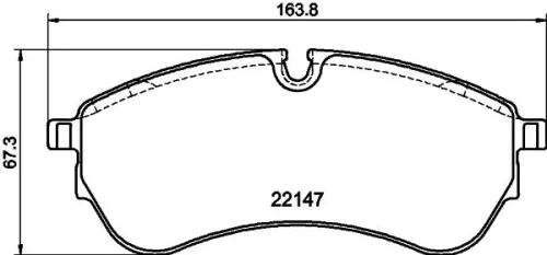 1x  MINTEX Brake Pad Set