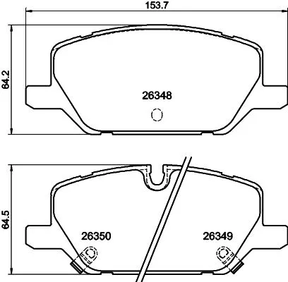 1x  MINTEX Brake Pad Set
