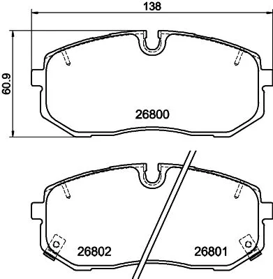 1x MINTEX MDB4391 Brake Pad Set
