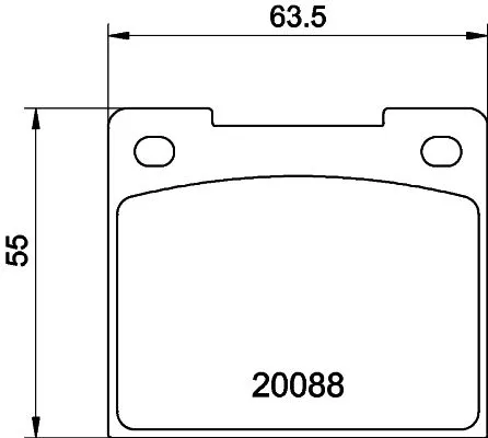 1x  MINTEX Brake Pad Set