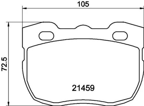 1x MINTEX MLB115 Brake Pad Set