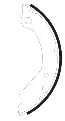 MINTEX MINTEX MFR106 1x Brake Shoe Set, parking brake 