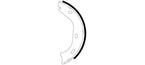 1x Brake Shoe Set, parking brake