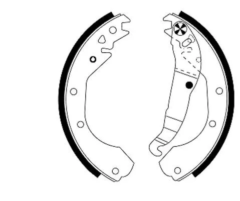 1x Brake Shoe Set