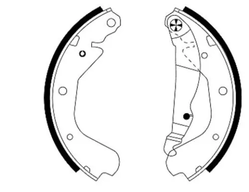MINTEX MINTEX MFR182 1x Brake Shoe Set 