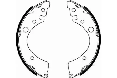 MINTEX MINTEX MFR206 1x Brake Shoe Set 