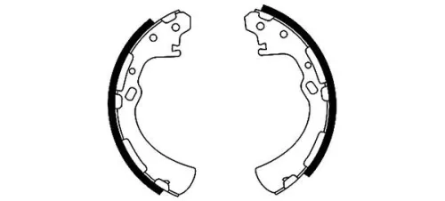 MINTEX MINTEX MFR263 1x Brake Shoe Set 