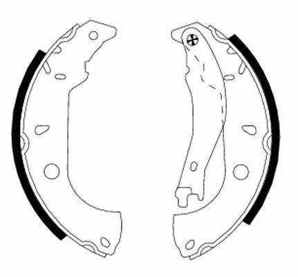 MINTEX MINTEX MFR267 1x Brake Shoe Set 