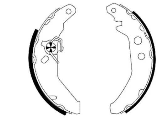 1x Brake Shoe Set