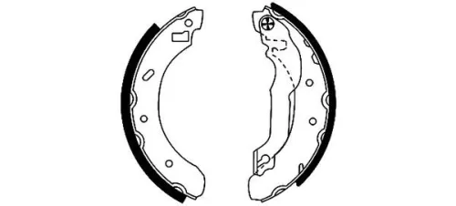 MINTEX MINTEX MFR298 1x Brake Shoe Set 