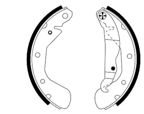 MINTEX MINTEX MFR332 1x Brake Shoe Set 
