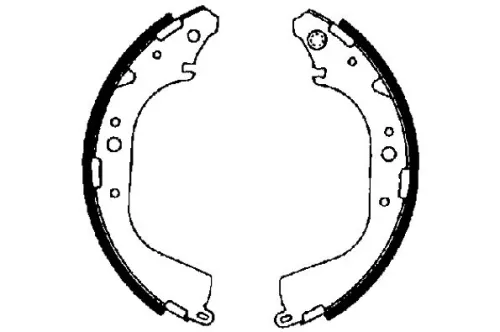 MINTEX MINTEX MFR343 1x Brake Shoe Set 