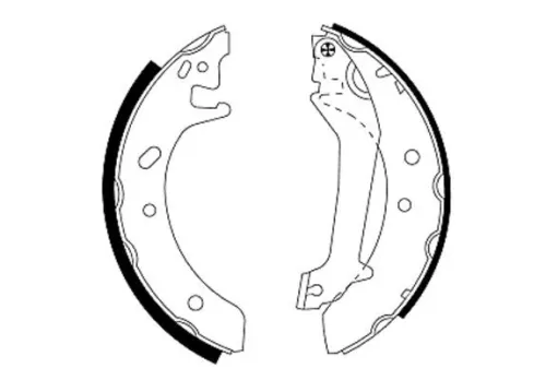 MINTEX MINTEX MFR366 1x Brake Shoe Set 