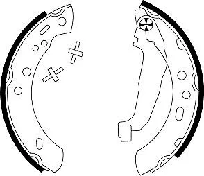 1x Brake Shoe Set