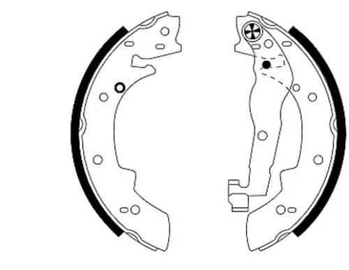 1x Brake Shoe Set
