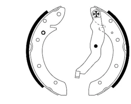 MINTEX MINTEX MFR382 1x Brake Shoe Set 