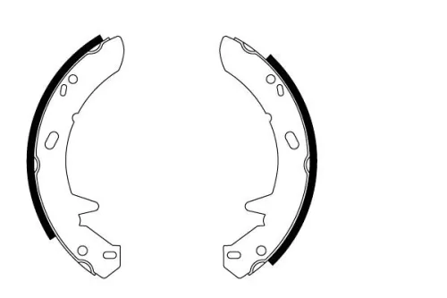 MINTEX MINTEX MFR390 1x Brake Shoe Set, parking brake 