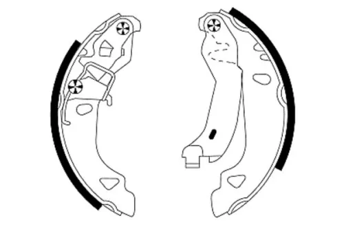 MINTEX MINTEX MFR405 1x Brake Shoe Set 