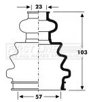 FIRST LINE FIRST LINE FCB2803  FIRST LINE Drive Shaft Cv Boot Kit 