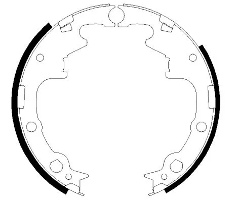 MINTEX MINTEX MFR424 1x Brake Shoe Set 