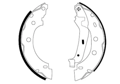 MINTEX MINTEX MFR438 1x Brake Shoe Set 