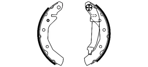 MINTEX MINTEX MFR447 1x Brake Shoe Set 
