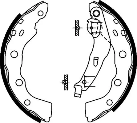 MINTEX MINTEX MFR462 1x Brake Shoe Set 