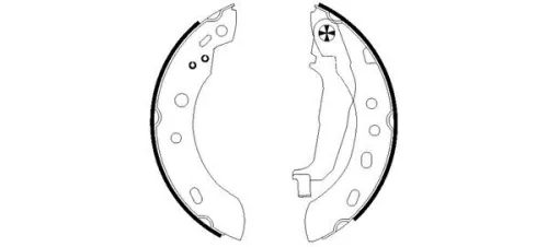 MINTEX MINTEX MFR550 1x Brake Shoe Set 