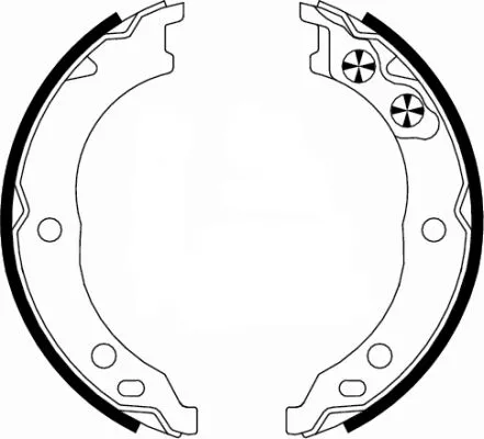 MINTEX MINTEX MFR573 1x Brake Shoe Set, parking brake 