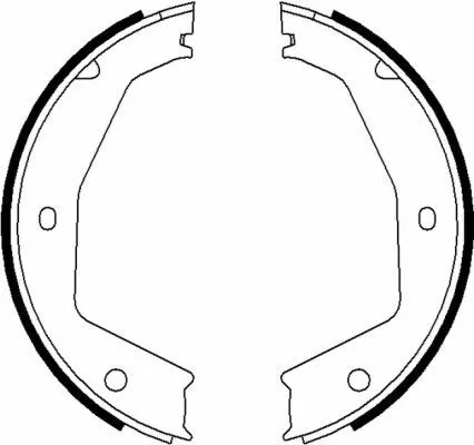 MINTEX MINTEX MFR586 1x Brake Shoe Set, parking brake 