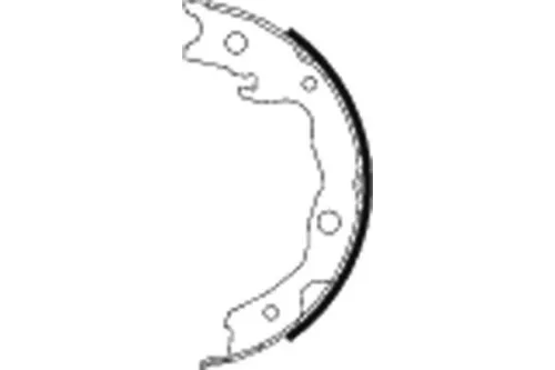 1x Brake Shoe Set, parking brake