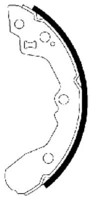 1x Brake Shoe Set