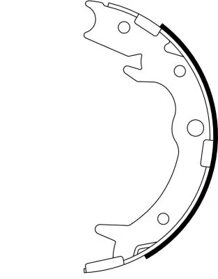 MINTEX MINTEX MFR613 1x Brake Shoe Set, parking brake 