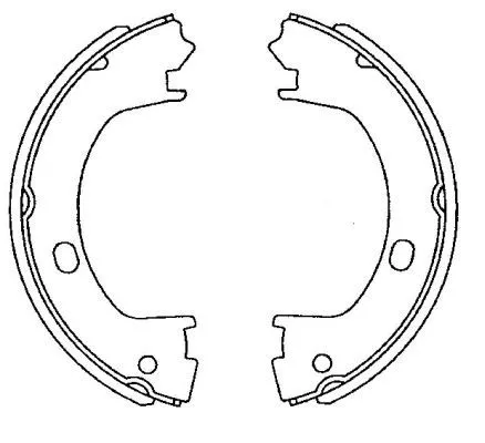 MINTEX MINTEX MFR660 1x Brake Shoe Set, parking brake 