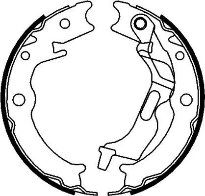 MINTEX MINTEX MFR661 1x Brake Shoe Set, parking brake 
