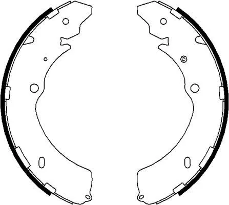 MINTEX MINTEX MFR671 1x Brake Shoe Set 