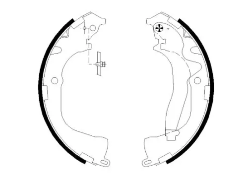 MINTEX MINTEX MFR708 1x Brake Shoe Set 