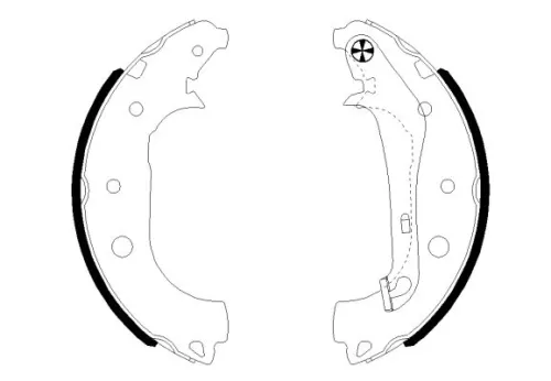 1x Brake Shoe Set