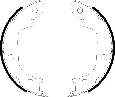 MINTEX MINTEX MFR738 1x Brake Shoe Set, parking brake 